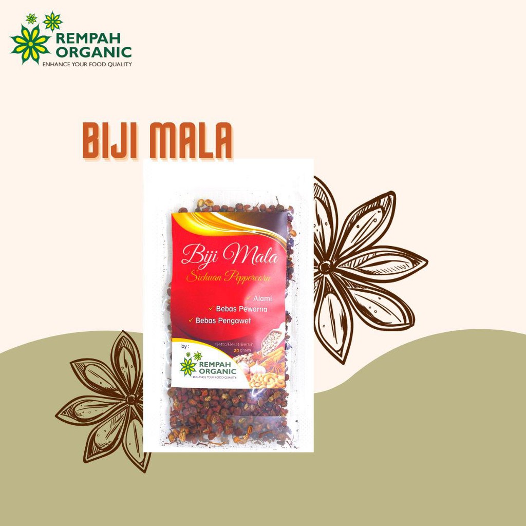 

Rempah Organic Sichuan Peppercorn - Biji Mala 20 Gram