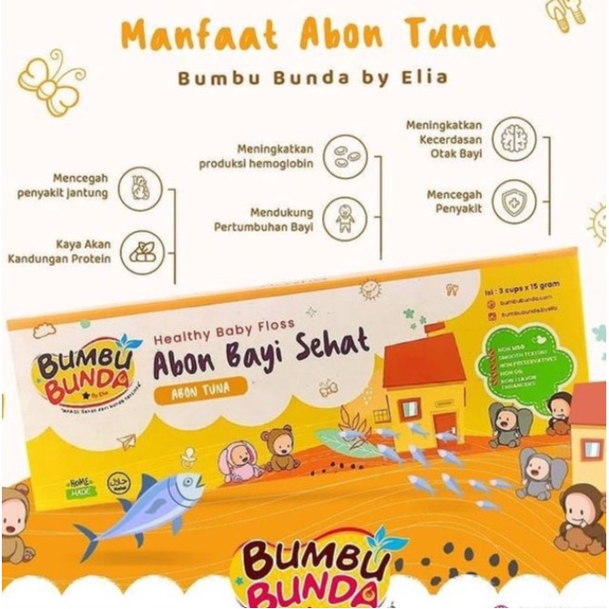 Bumbu Bunda by Elia Abon MPASI Bayi Non MSG - Abon Tuna