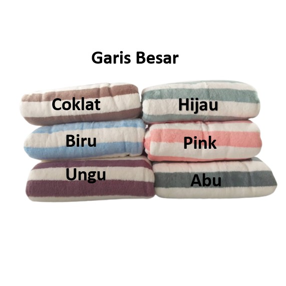 HANDUK Dewasa Microfiber Bulu Premium Tebal Ukuran 70X140 Quick Dry Mickrofiber Part 2