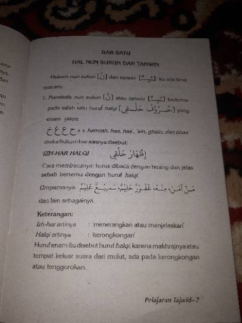 Pelajaran Tajwid