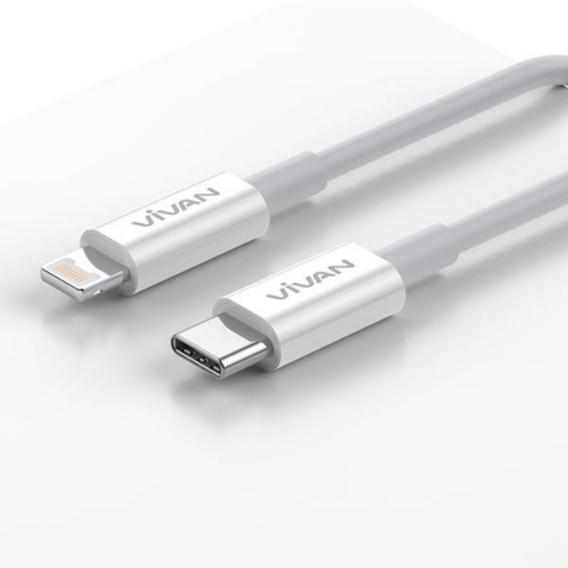 VIVAN Kabel Type C to iPhone 20W Fast Charging Power Delivery KCL100S Support Semua Type Smartphone - Garansi Resmi 1 Tahun