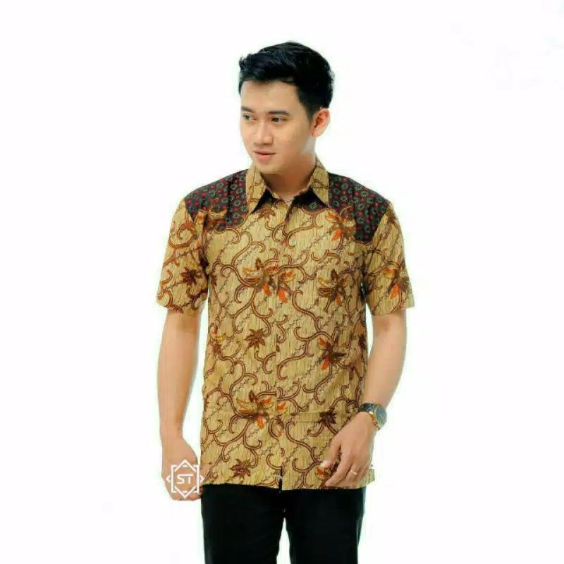 HEM BATIK PRIA JUMBO LENGAN PENDEK M-5XL