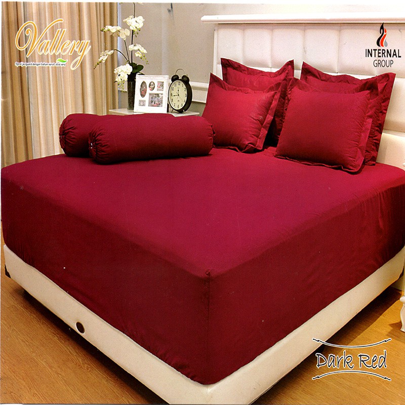 SPREI VALERY KING 180X200 TINGGI 30 cm POLOS ORIGINAL INTERNAL GROUP