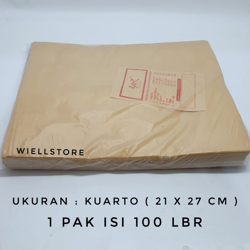 

Amplop Coklat Kuarto