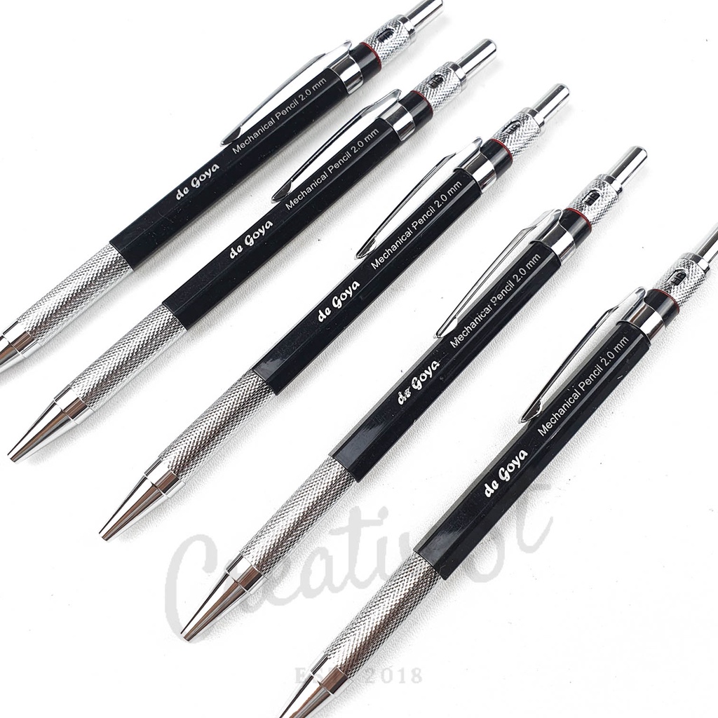 

RK De Goya Pensil Mekanik Metal Besi Mechanical Pencil 2.0 Mm 2.0Mm