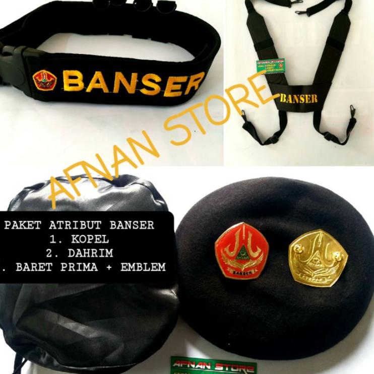 BARET PRIMA + DAHRIM DAN KOPEL BANSER ( SATU SET ATRIBUT BANSER )