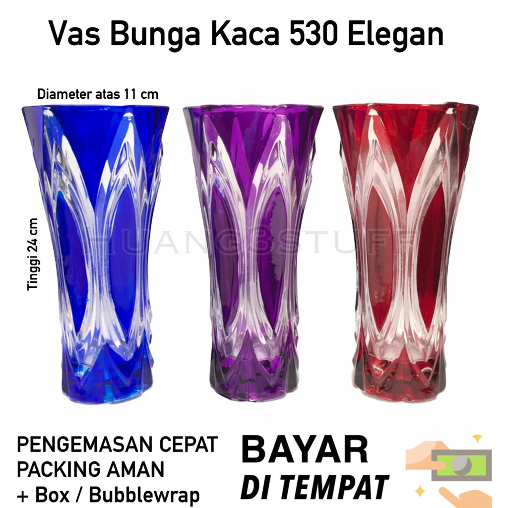 Vas Bunga Kaca Warna Vas Bunga Kaca Tinggi Estetik / Vas Bunga Warna