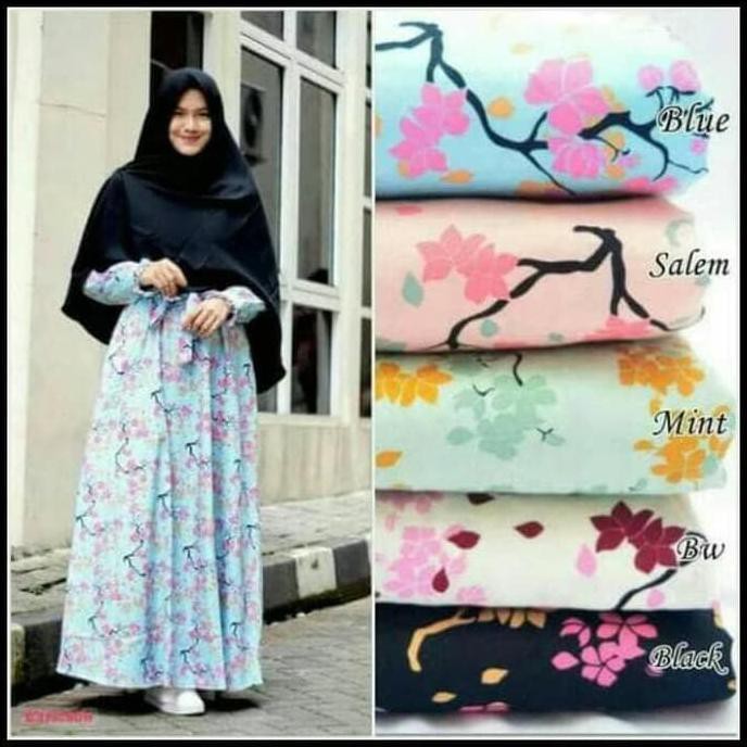 Terpercaya Terpercaya Gamis Katun Jepang Polos / Baju Gamis Rayon Anak / Gamis