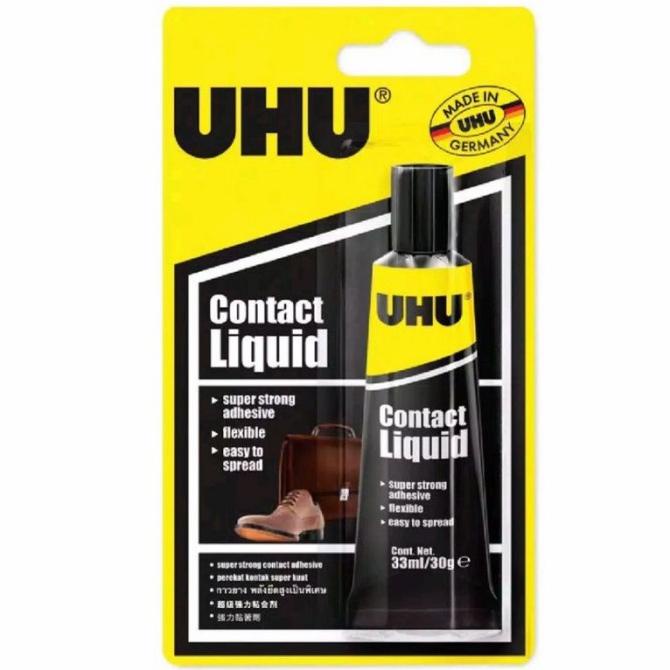 

UHU Household Contact Liquid 33 ml Blister / Lem Sepatu / Lem Tas CUCI GUDANG
