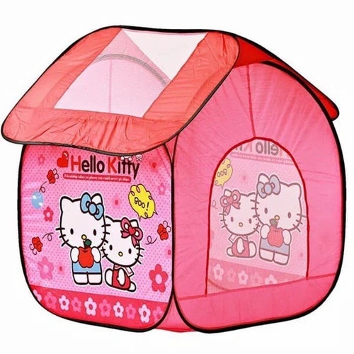 Tenda Rumah Anak Hello Kitty Ukuran Besar - Pop Tenda Pink Edukatif