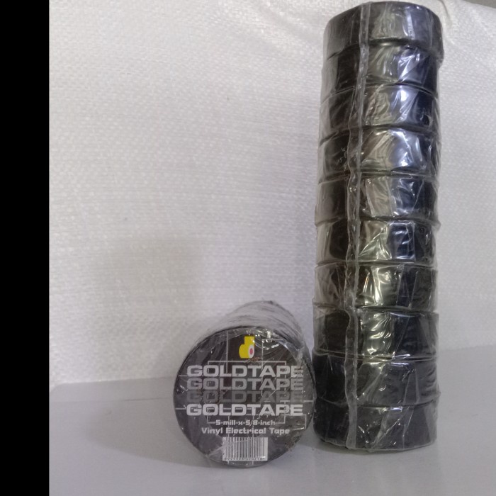 

ISOLASI LISTRIK GOLDTAPE PVC HITAM HEMAT