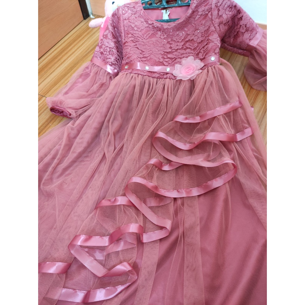 { MODEL BARU ITSME.COLLECTION }  BAJU PESTA ANAK / GAUN PESTA ANAK MUSLIM  GAMIS PESTA ANAK