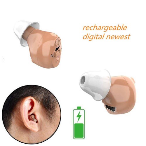 al191 Alat Bantu Dengar Pendengaran Dapat di Cas Ulang + USB Cas
