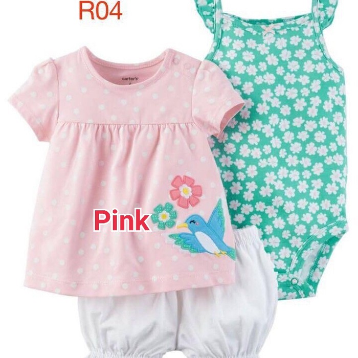 Setelan baju anak cewek set/ tee set/ tee bayi