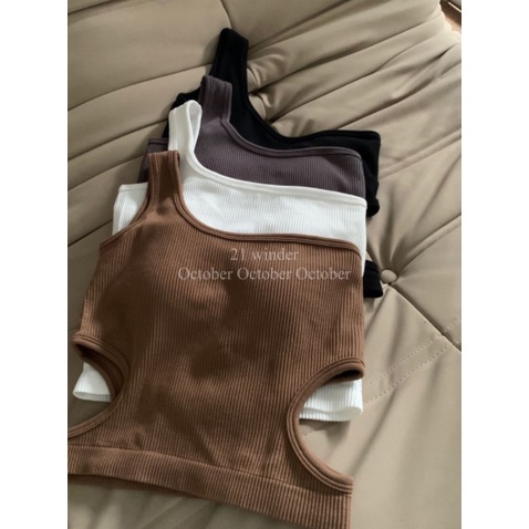 Tanktop 25 atasan crop top wanita pakaian dalam korean style-3