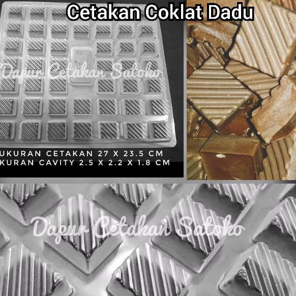 ➯0az Paket cetakan coklat dadu dan kertas dadu cubic ✩ (Ready)