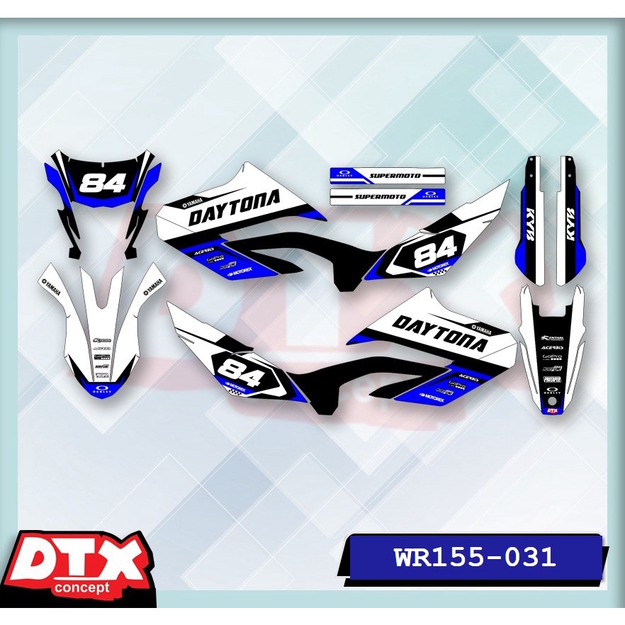decal wr155 full body decal wr155 decal wr155 supermoto stiker motor wr155 stiker motor keren stiker