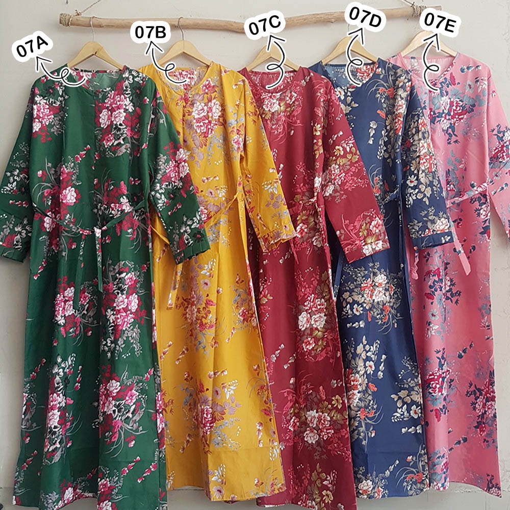 (KATALOG 2) GAMIS KATUN MOTIF JANDA BOLONG, RASTI, BUNGA MONALISA - Gamis Syari Busui Jumbo