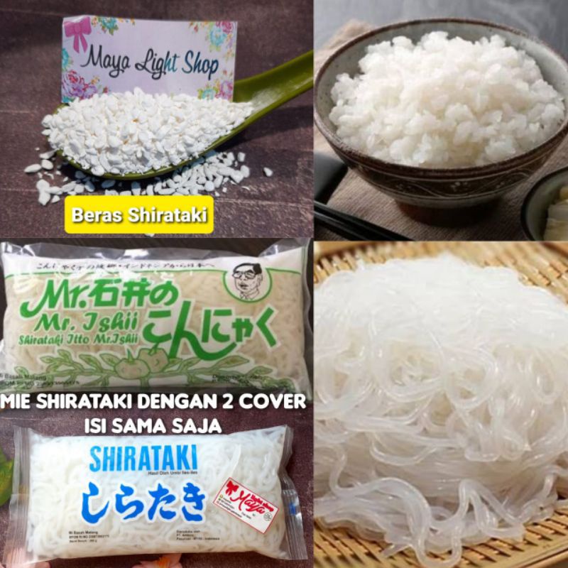 

Mie Shirataki Beras Konnyaku Noodle Diet Rice Keto low carbo cemilan sehat