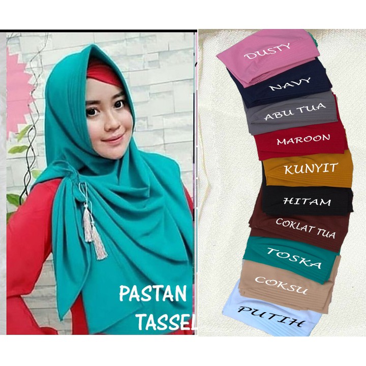 TASSEL PASTAN PET HIJAB ANTEM INSTANT JILBAB KHIMAR INSTANT