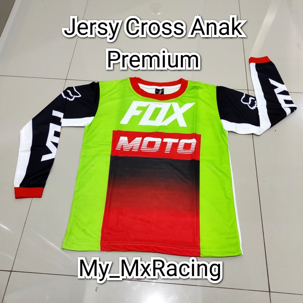 Jersy cross anak baju trail anak printing premium baju cross buat anak kids