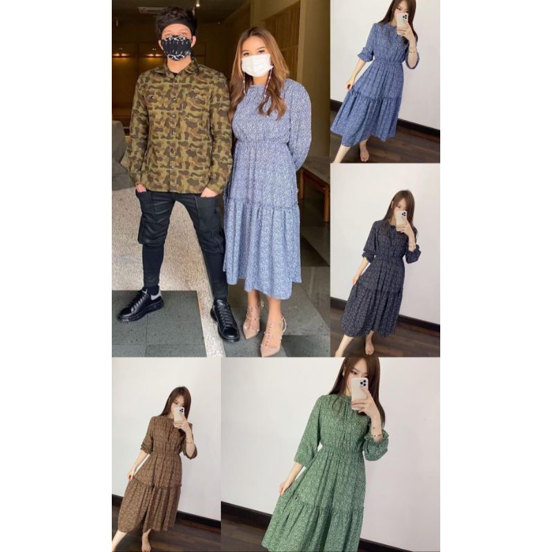 DRESS WANITA AUREL IMPORT BANGKOK - DRESS WANITA - DRESS WEDDING - DRESS LEBARAN 2021 - GAMIS REMAJA