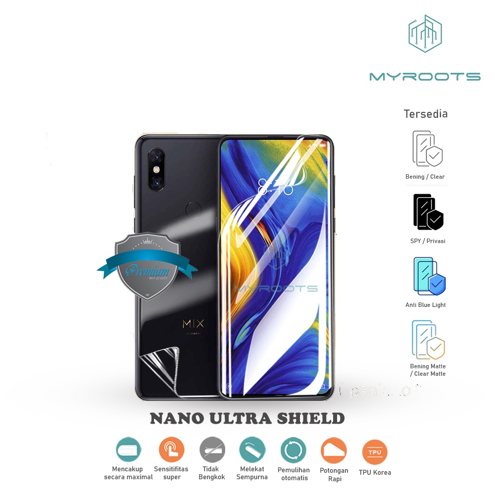 ANTI GORES JELLY HYDROGEL XIAOMI MI MIX 3 ANTI SHOCK SCREEN GUARD PROTECTOR