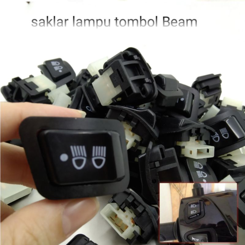 Saklar Tombol Dim on off 3 ini 1 Saklar Dim lampu jauh dekat on off