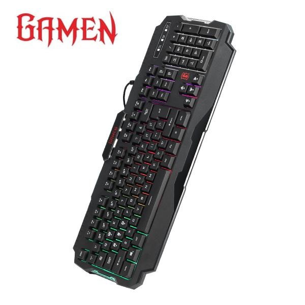 Gaming Keyboard GAMEN GK100 Rainbow Backlight Waterproof - Garansi Resmi 1 Tahun