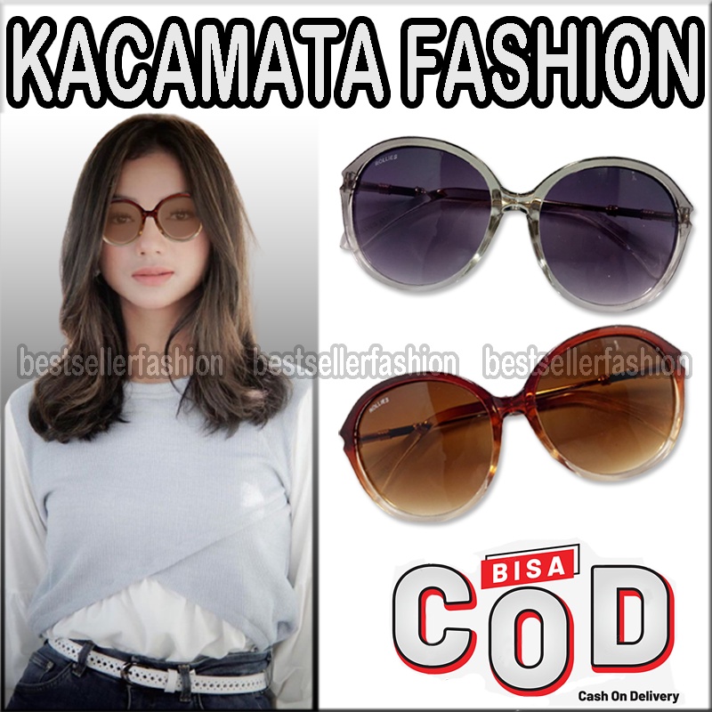 New Tren! Kacamata Hitam Anti UV Fashion Wantia Pria Sunglasses Frame Big Eye Gagang Emas Kaca mata Pantai Hitam Anti Silau Fashion Outdoor Anti Matahari Korea Style