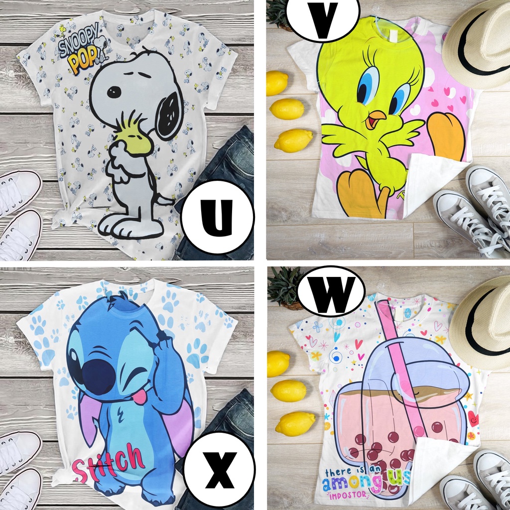 Kaos oversize cewek printing / kaos wanita oversize / kaos printing import