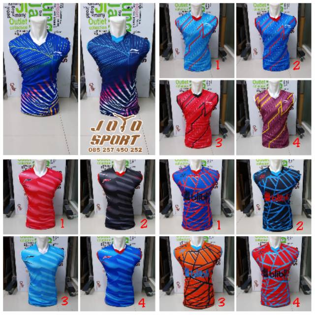 Baju Atasan Singlet Badminton