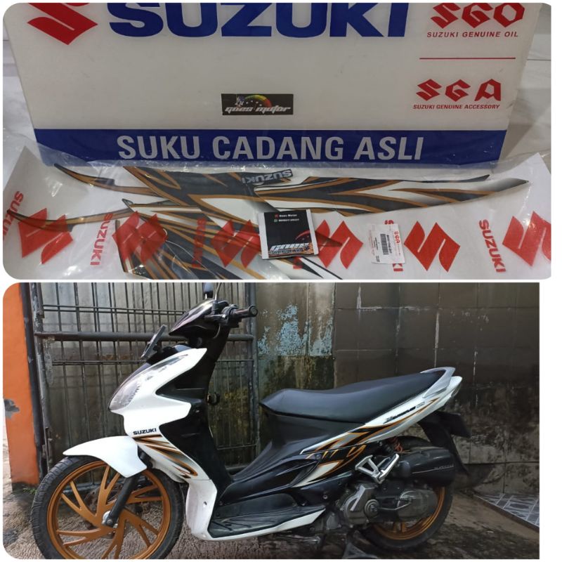STRIPING SUZUKI SKYWAVE PUTIH ORIGINAL SGP