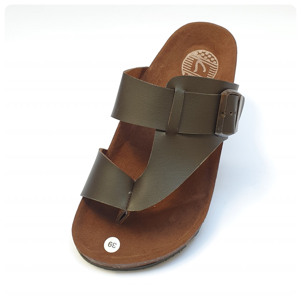 Sandal Japit Pria - Coklat Tua