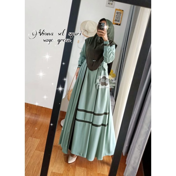 Viona set athata/ gamis syar'i/ gamis muslim