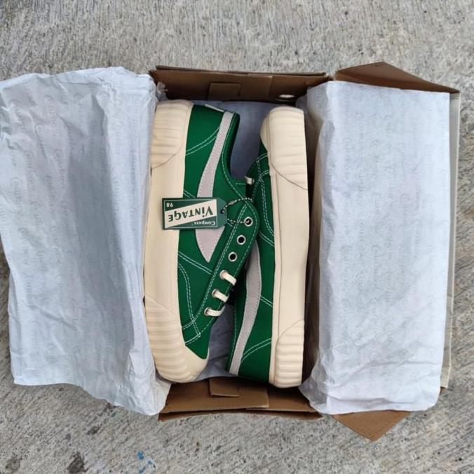 SEPATU COMPASS VINTAGE LOW GREEN FDF321355E