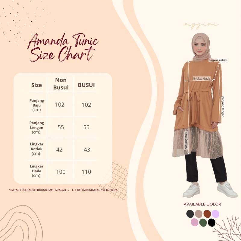 AMANDA TUNIC BY MYJIVI ( BUSUI &amp; NON BUSUI )