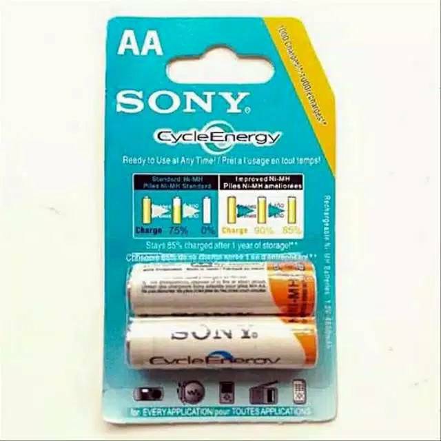 battery AA sony ni MH baterai 4300mAh rechargeable isi ulang BATERAI 2pcs