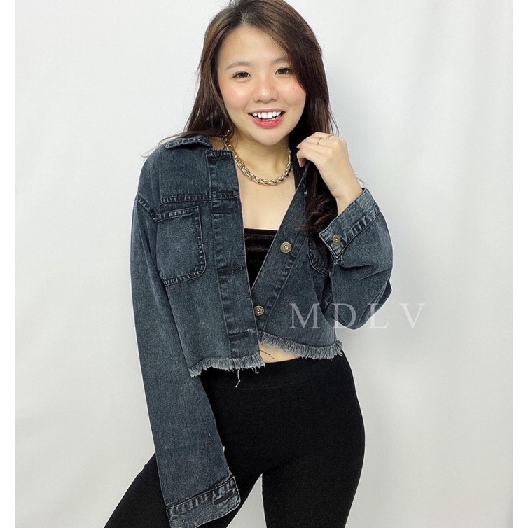 Jaket Jeans #060 Black Jeans Premium Jaket Jeans Import Good Quality Women Jeans Jaket Fashion Import