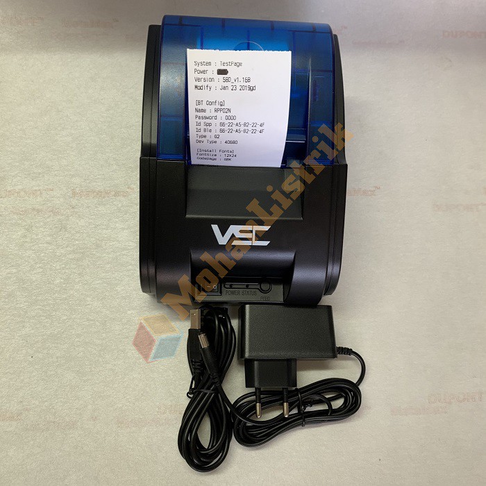 Printer Bluetooth Thermal Printer Kasir Mini PPBO VSC 58mm