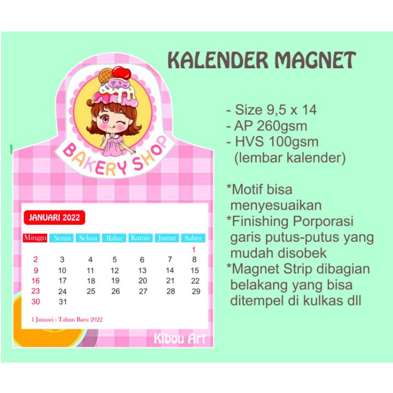 

Kalender Magnet Mini