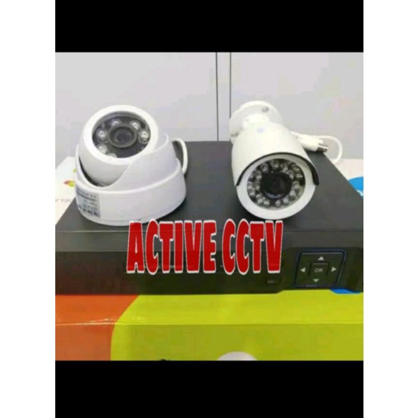 PAKET CCTV ONLINE 1080P 5MP 2 KAMERA CCTV DVR 8 CH 8 CHANNEL