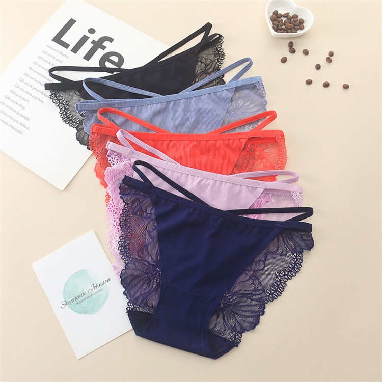 Celana Dalam Wanita Transparan Motif Lace Sexy Lingerie g string C209