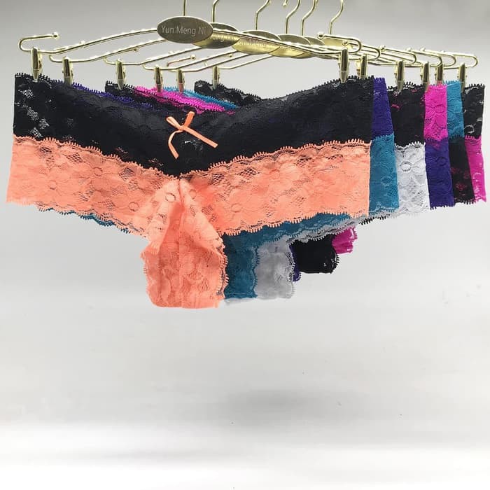 Promo Celana Dalam G String Wanita Bahan Lace Tipis Transparan Sexy Cd C101 Limited