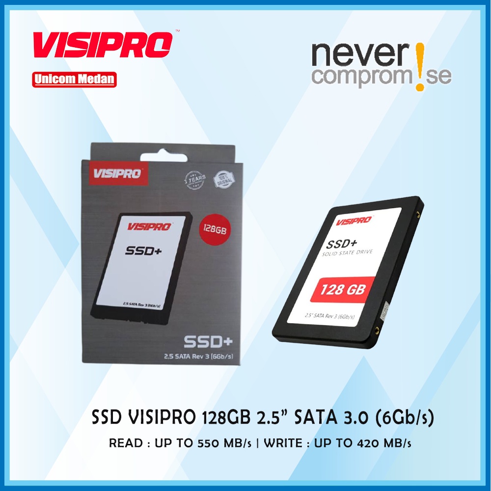 SSD VISIPRO 128GB 2.5&quot; SATA 3.0 (6GB/s)