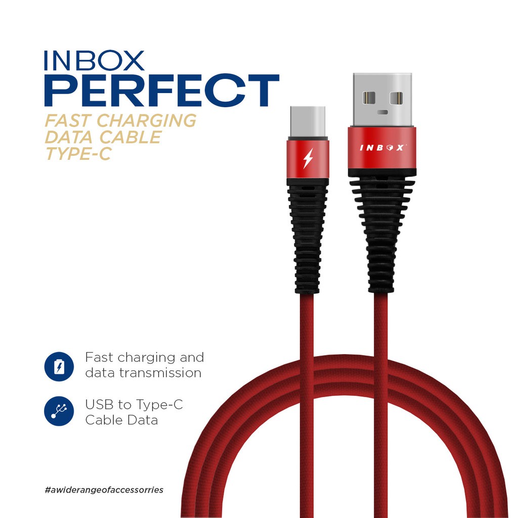 Kabel Data INBOX PERFECT Micro Type C Iphone Suport Fast Charging