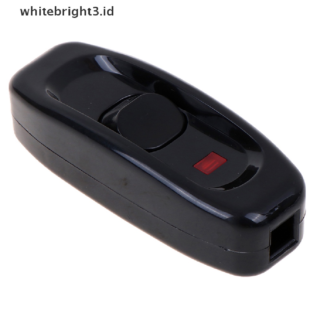 (whitebright3.id) Saklar On / Off Lampu Meja 10A Warna Hitam / Putih