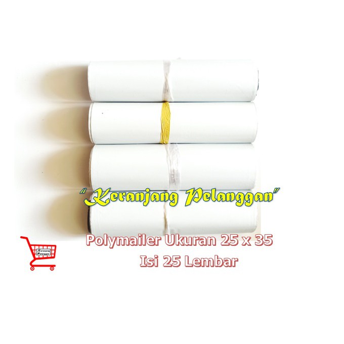 

Plastik amplop polymailer 25x35 isi 25 pcs packing olshop