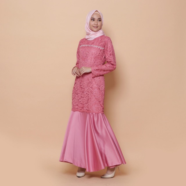 GAUN BROKAT DUYUNG / GAUN TUNANGAN / GAUN BRIDESMAID / GAUN HIJAB