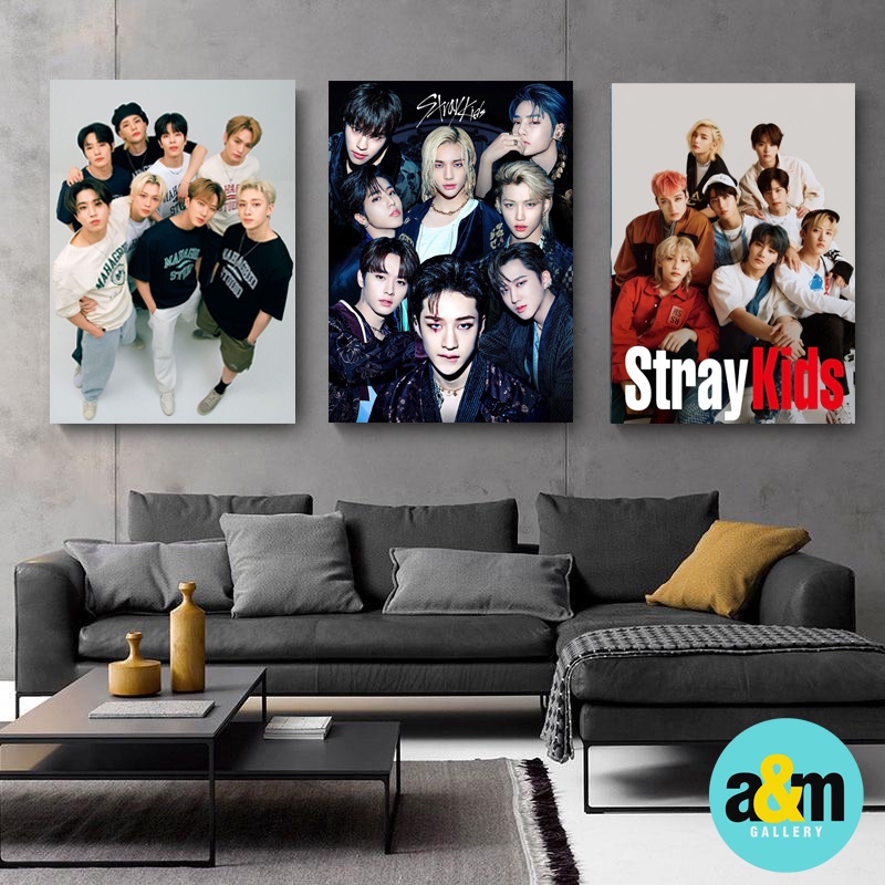 Poster Kayu STRAY KIDS Hiasan Dinding Dekorasi Kamar I Poster Kayu K-POP Dekorasi Kamar - A&amp;M